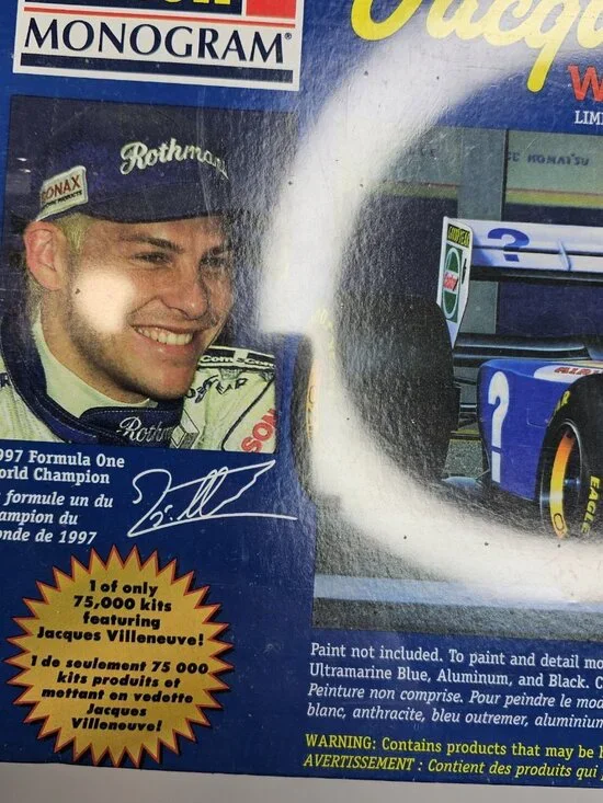 SEALED Revell Monogram Jacques Villeneuve Williams Renault FW19 1/24 Model Kit - Picture 3 of 13
